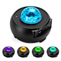 Miniatyrbillede 7 af 9: Galaxylampe / Natlampe / Stjernehimmel Projektor med Bluetooth black Plastic