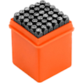 Miniatyrbilde 1 av 5: 36PCS 4mm bokstavstempel, bokstavstempel alfabet A-Z & nummer 0-9 M