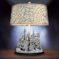 Miniatyrbillede 1 af 4: The Bradford Exchange Harry Potter Hogwarts Slot Belysende Skulptur Bordlampe