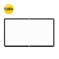 Miniatyrbillede 1 af 5: Projektionslærred 120 Tommer til Projektor Lærred 240 x 180 cm Hvid