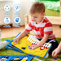 Pikkukuva 2 / 7: 3D Montessori Kertomusvaatteet Felt Busy Board Kirja Esikoulu Taapero Varhainen Oppiminen Leikki
