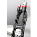 Pikkukuva 6 / 11: 2M BASEUS USB-kaapeli - Type-C  punainen musta black