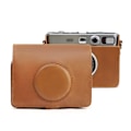 Miniatyrbillede 1 af 4: Retro Full Body Kamera PU Læderetui Taske med Rem til FUJIFILM instax mini Evo Brun