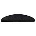 Miniatyrbillede 4 af 8: vidaXL Trappestegsmattor Selvhæftende 15 stk 56x17x3 cm Sort 1650 black