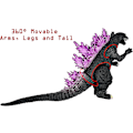 Miniatyrbillede 5 af 6: Godzilla legetøjs actionfigur: Monsternes konge