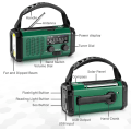 Pikkukuva 4 / 6: Hätäradio, 10000mAh akku - NOAA/AM/FM sääradio - LED-taskulamppu ja lukuvalo - SOS-hälytys WELLNGS