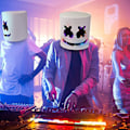 Pikkukuva 7 / 9: Marshmello DJ-naamio Halloween-asu naamio A