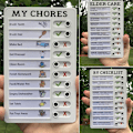 Miniatyrbilde 2 av 5: Multifunksjonell veggmontert sjekkliste-memo-tavle, justerbar, My Chores, sjekkliste for bobil, hjem, vegg, skole, klasserom A1