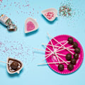 Miniatyrbillede 4 af 5: Cake Pop Pinnar Klubbpinnar 10cm, 100 stk Varm Hvid