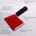 Miniatyrbilde 4 av 10: 1. Latexfarg Kantbørste Veggbørste 2 ST BYTTE PUTER 2pcs replace pads 2pcs replace pads