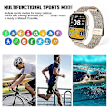 Miniatyrbild 3 av 5: Smartklocka för Herr & Dam - Smartwatch för Android-telefoner och iPhone med Pulsmätare och Fitness Tracker Gold