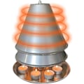 Miniatyrbilde 1 av 5: Varmelyslysholder for innendørs varmelyslysovn for opptil 10 varmelys Dobbeltlags varmelyslysholder Varmelyslysovn Lysholder for hjemmet