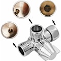 Miniatyrbillede 4 af 5: Solid Messing 3-vejsventil, 3-vejs afledningsventil, 3-vejs bruserventil, G1/2\" T-adapterventil, til bruser, håndbruser og afledningsbruser