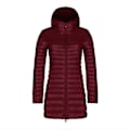 Miniatyrbillede 1 af 5: Dunjakke til kvinder, tynd lang stil, Vinrød Wine Red XXXL