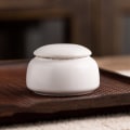 Miniatyrbilde 5 av 5: Keramisk kjæledyrurne 60 ml Liten urne for menneskelig aske Minidyrbegravelsesurne Begravelsesurne for menneskelig kremering Hundeurne for aske D D