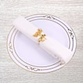 Miniatyrbild 4 av 5: 6 st julservettringar - Guld julservettring i legering
