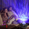 Miniatyrbillede 4 af 9: Galaxylampe / Natlampe / Stjernehimmel Projektor med Bluetooth black Plastic