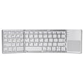 Miniatyrbilde 1 av 3: Vikbart trådløst tastatur, bærbart mini Bluetooth-tastatur for bærbar PC, nettbrett, smarttelefon White
