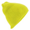 Miniatyrbillede 2 af 2: Beechfield Plain Basic Strikket Vinter Beanie Hat En Størrelse Fluor Fluorescent Gul One Size Fluorescent Yellow
