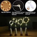 Pikkukuva 5 / 5: LED-pullon korkkivalot, USB-ladattava, 6ft 20 LEDiä, kupari
