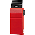 Pikkukuva 1 / 5: Naisten ja miesten lompakko Pop up Slim Card lompakko RFID-suojaus rahakotelolla | Minimalistinen luottokorttikotelo naisille | Rose Red Red