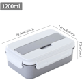 Miniatyrbilde 5 av 5: Lunchboks, Bentoboks for barn og voksne, matbeholder med