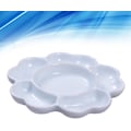 Miniatyrbillede 3 af 4: Porcelænspalet Keramisk Blandebolle Blomster Malepalette