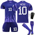 Pikkukuva 1 / 5: MIA MI Messi Camiseta No10 Jalkapallopaita Poika Lapsi T-paita Set Aikuinen Urheiluvaatteet Tyttö Urheilupuku Suojavaatteet Cosplay Kit C1 C1 S