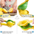 Miniatyrbillede 2 af 5: Metal 2-i-1 Citron- og Limepress - Håndpress til Citron - Manuel Citruspress til Maksimal Uddragning