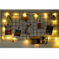Miniatyrbild 2 av 5: DIY Gallerivägg i Järnram Vägghylla Väggmonterad Nätpanel Väggkonst Display Organizer 0.5