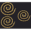 Miniatyrbillede 2 af 4: Guld Kejsarlänk Halskæde i Rustfrit Stål med 18k Guldbelægning 8mm tjock, 65cm lång