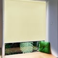 Miniatyrbilde 1 av 4: UISEBRT Vertikal rullgardin utomhus, solskyddande rullgardin utomhus UV-skydd (100*240 cm, beige)