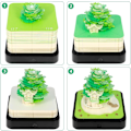 Miniatyrbild 5 av 5: Periodkalender 2025, LED-skrivbords kalender med 3D-papperskärvning, Julanteckningsblock c