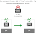 Pikkukuva 2 / 5: IEEE 1394 Firewire 800 - 400 Firewire Firewire 9 - 4 datakaapeli 1394 kaapeli 1,8 metriä musta