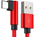 Miniatyrbilde 1 av 8: 3m Slitesterk Flettet Metallisk USB-C Kabel Rask Lading 3.0 Blå usb-c