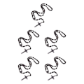 Miniatyrbilde 2 av 5: 1/2/3/5 Träroskrans med korshänge för män och kvinnor 5Set