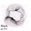 20/40 pcs Invisible Hair Nets Fine Mesh Black 40 pcs black-FA- black 40 Pcs