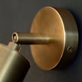 Miniatyrbillede 2 af 4: Helt kobber væglampe soveværelse natbord enkel mini roterbar