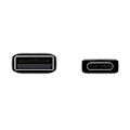 Miniatyrbild 2 av 4: Samsung Laddkabel USB-A till USB-C 1,5m - Svart