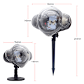 Miniatyrbilde 3 av 4: LED-projektor for snøfallseffekt - Store/små snøflak med fjernkontroll, IP65 vanntett for utendørs og innendørs