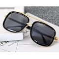 Miniatyrbillede 4 af 6: Mænds Metal Solbriller Mode Sommer 2021 Pilot Brow Brown Brown