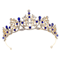 Pikkukuva 9 / 10: Prinsessakristalli Tiarat Rhinestone Hårbåge HOPEA silver