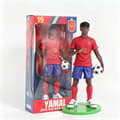 2026 VM Fodboldstjerne Figur, 22cm Messi Ronaldo Mbappé Yamal Samlermodel, Fodboldfans Displaypynt-FA- Yamal