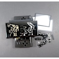 Miniatyrbillede 5 af 5: Komplett sæt til ND SL Limited Edition Case Cover Udskiftning til Nintend DS Lite Shell Housing med knap-sæt Black Pokemon