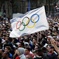 Pikkukuva 5 / 5: OS-lippu, Pariisi 2024 OS-liput, 150x90 cm olympialaisten lippukoristelu, OS-koristelu 2024, OS-liput 2024