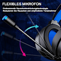 Miniatyrbillede 5 af 5: Gaming-headset med mikrofon, over-ear, støjreducerende, til spil