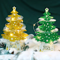 Miniatyrbillede 5 af 5: Kunstig juletræ Mini juletræ og lyskæde