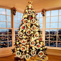 Miniatyrbillede 3 af 5: Indendørs julevindueslys, 10ft LED-vinduesgardiner Dekorat