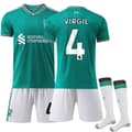 2025-2026 Liverpool Tredje Børnefodboldtrøje Sæt Nr. 4 VIRGIL-FA- NO.4 24
