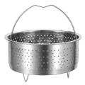 Miniatyrbilde 1 av 5: Dampkorg i rustfritt stål for riskoker, dampkoker, hurtigkoker med håndtak, trykkoker R
